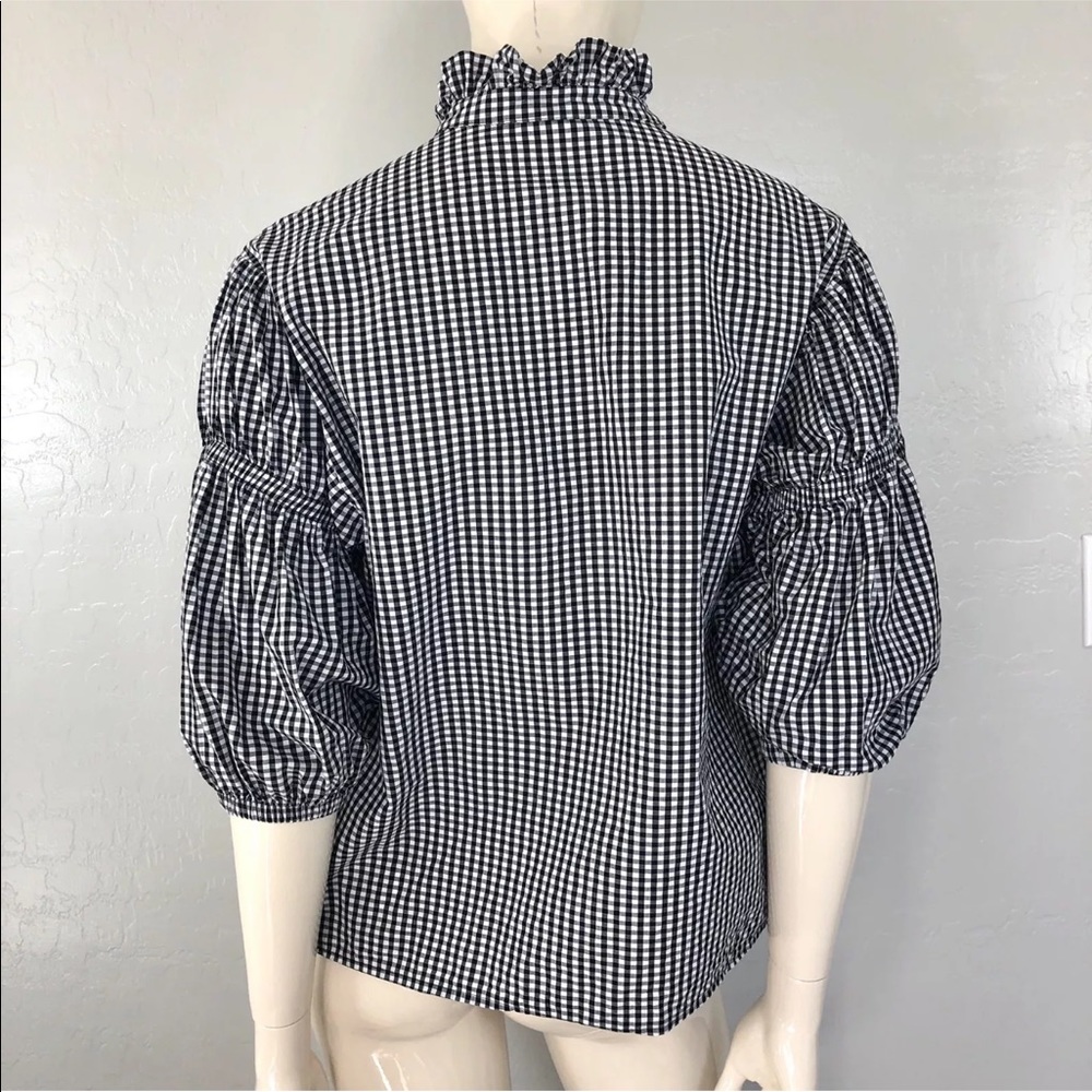H&M Trend Women's Gingham Button Down Shirt - Picture 5 of 8